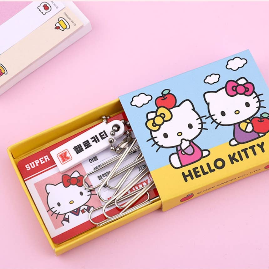K-Wonderland Game Supplies > Miniature Storage Hello Kitty Compact Storage Box Sticky Memo Set 8800285664674 KW-8800285664674
