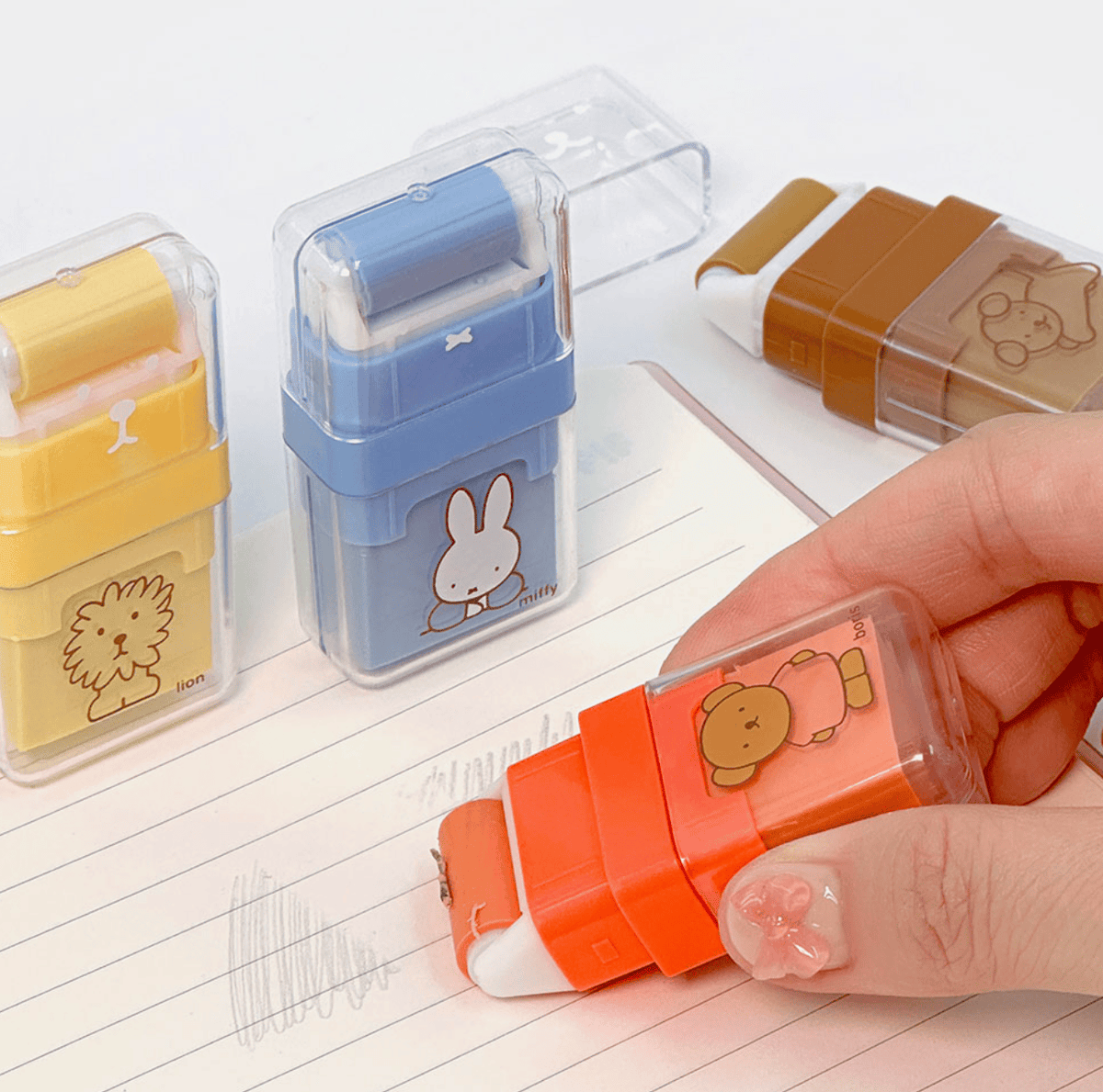 K-Wonderland Miscellaneous > Eraser set Miffy & Friends Roller Eraser Pack 8809730789689