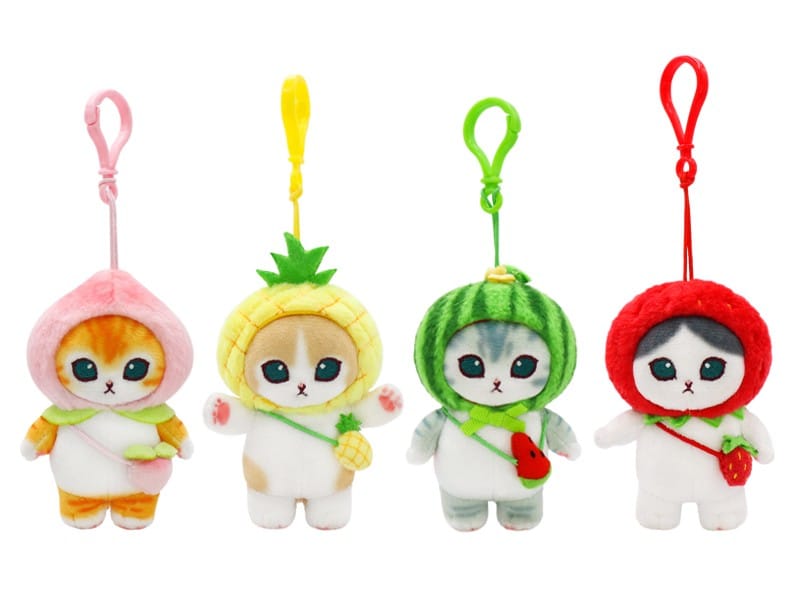 K-Wonderland Miscellaneous > Keychains Mofusand: 9cm Plush Keychain – Fruit Costume Series