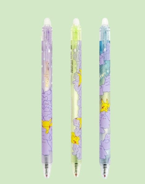 K-Wonderland Miscellaneous > Pens Pokémon Erasable Gel Pen (Ditto & Pikachu Design) 8802035132051 8802035132051