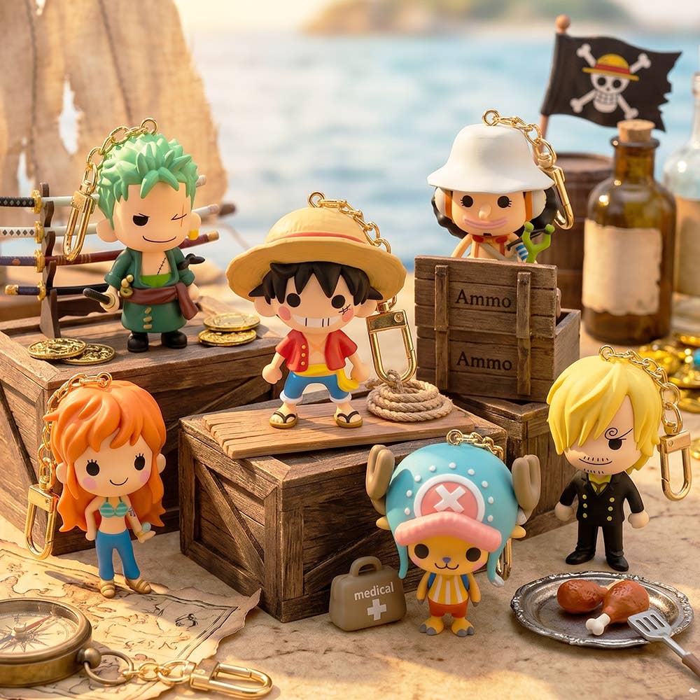 K-Wonderland Toys > Blind Boxes One Piece Figure Random Keyring Blind Box 8809632256326 KW-8809632256326