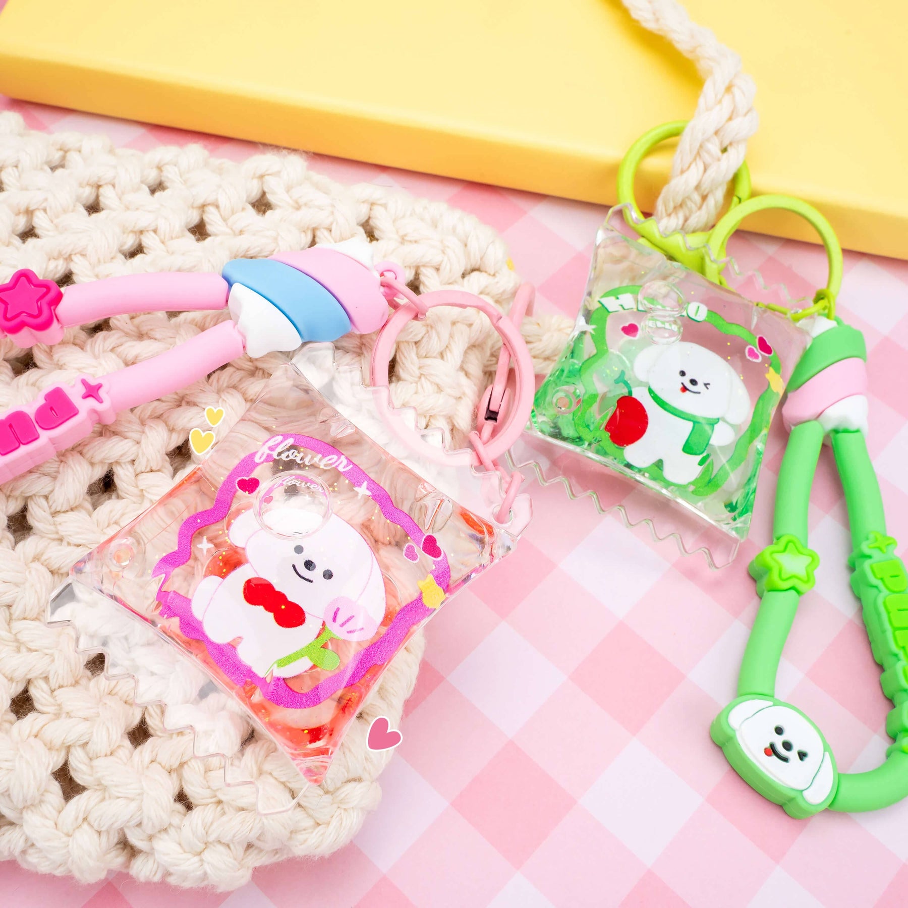 Kawaii Slime Company Miscellaneous > Keychains Puppy Candy Liquid Effect Sensory Keychain Blue 810154373949 PUPCANKEY_1435_BLU