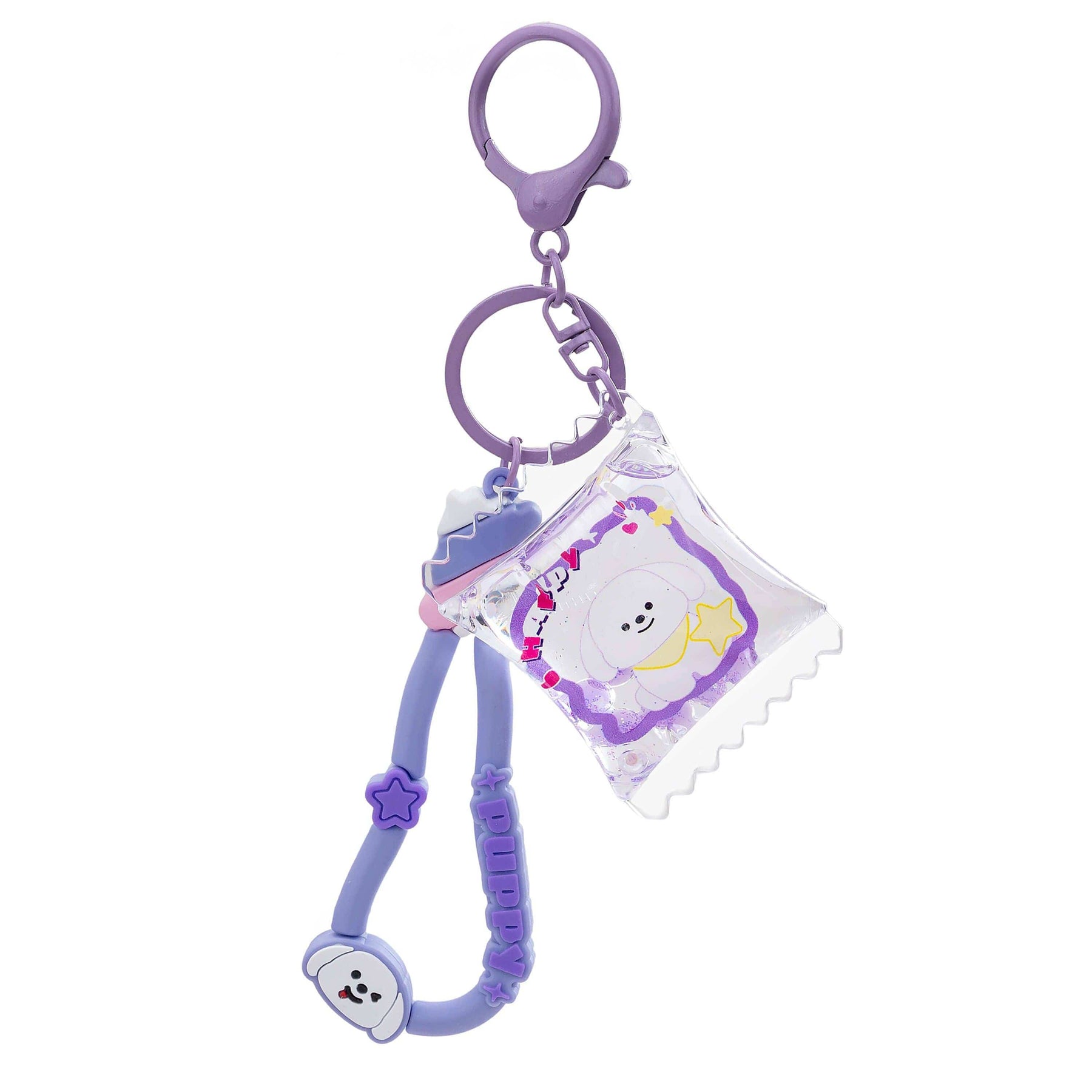 Kawaii Slime Company Miscellaneous > Keychains Puppy Candy Liquid Effect Sensory Keychain Blue 810154373949 PUPCANKEY_1435_BLU