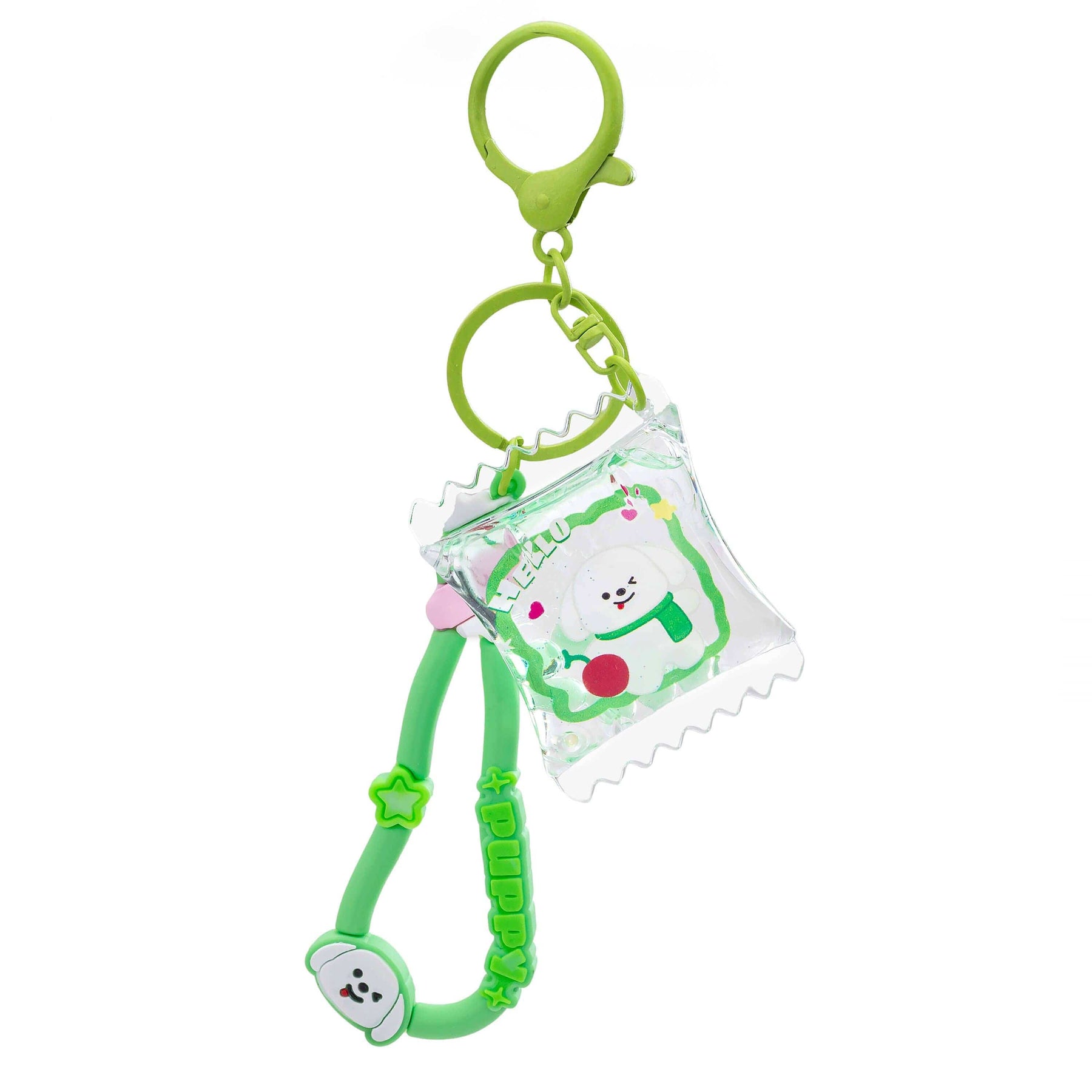 Kawaii Slime Company Miscellaneous > Keychains Puppy Candy Liquid Effect Sensory Keychain Blue 810154373949 PUPCANKEY_1435_BLU