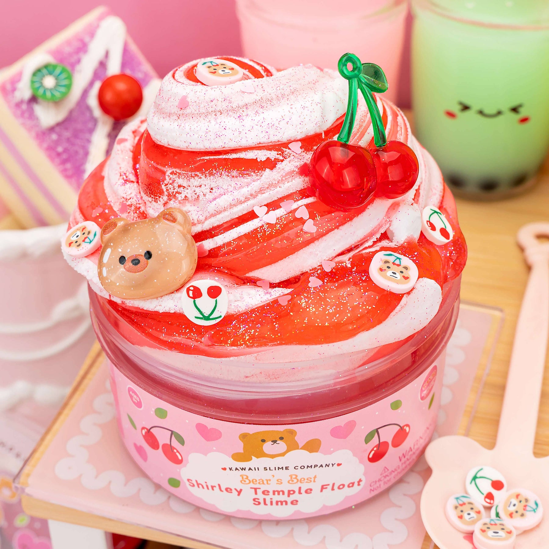 Kawaii Slime Company Toys Bears Best Shirley Temple Float 2 Slimes In 1 (4pcs/case) 857488008598 BEABESSHI_9456