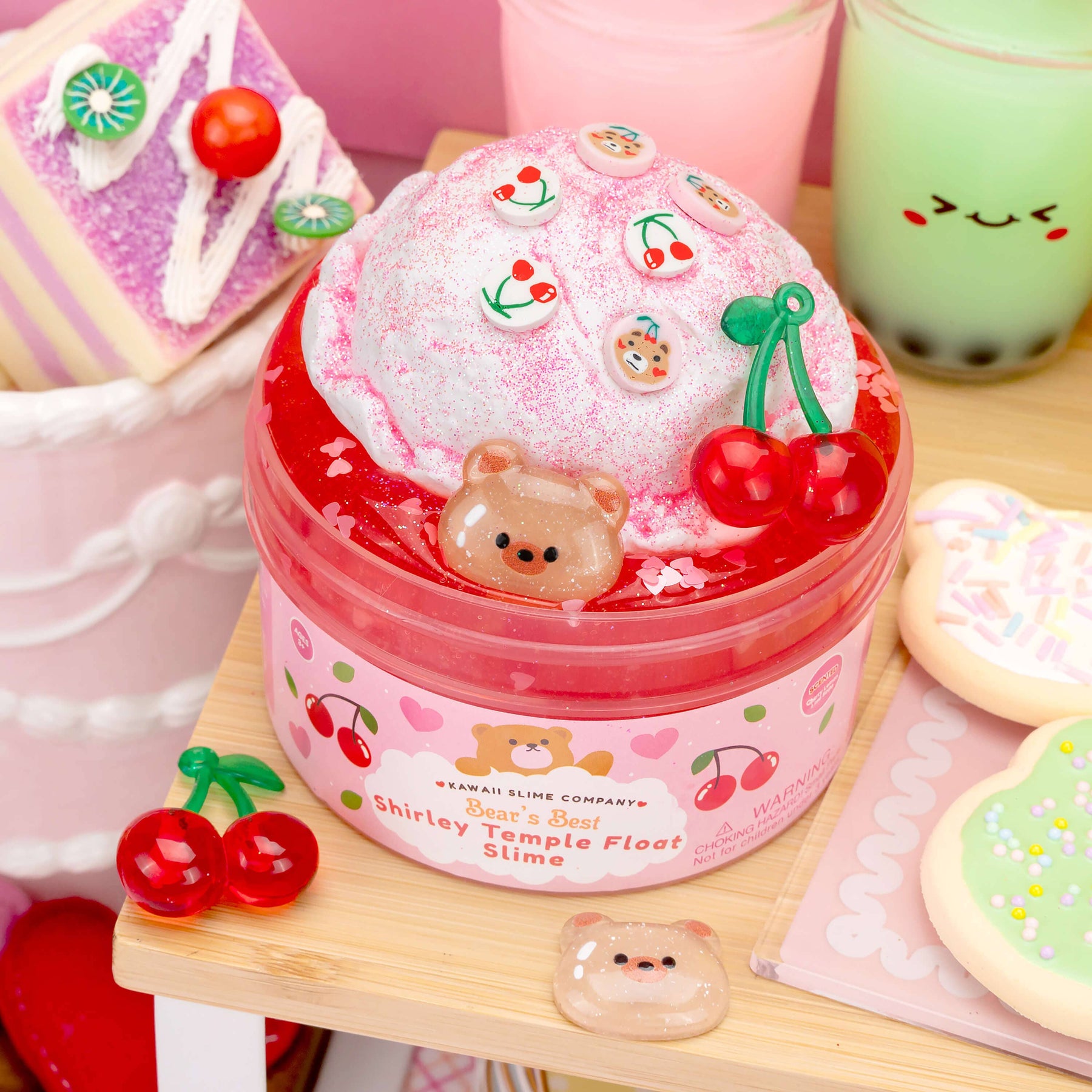Kawaii Slime Company Toys Bears Best Shirley Temple Float 2 Slimes In 1 (4pcs/case) 857488008598 BEABESSHI_9456