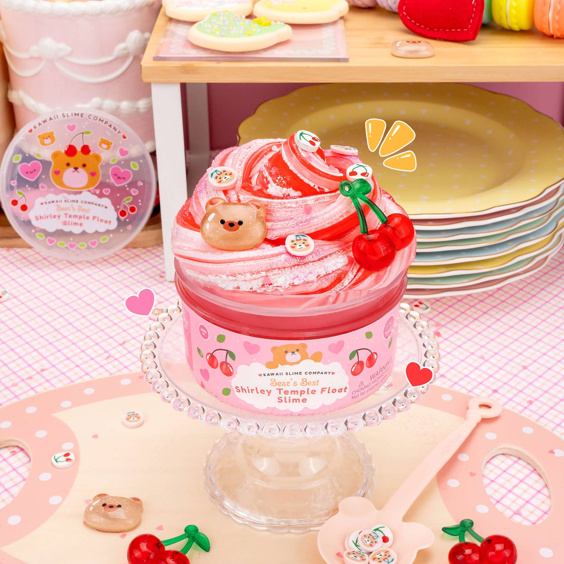 Kawaii Slime Company Toys Bears Best Shirley Temple Float 2 Slimes In 1 (4pcs/case) 857488008598 BEABESSHI_9456
