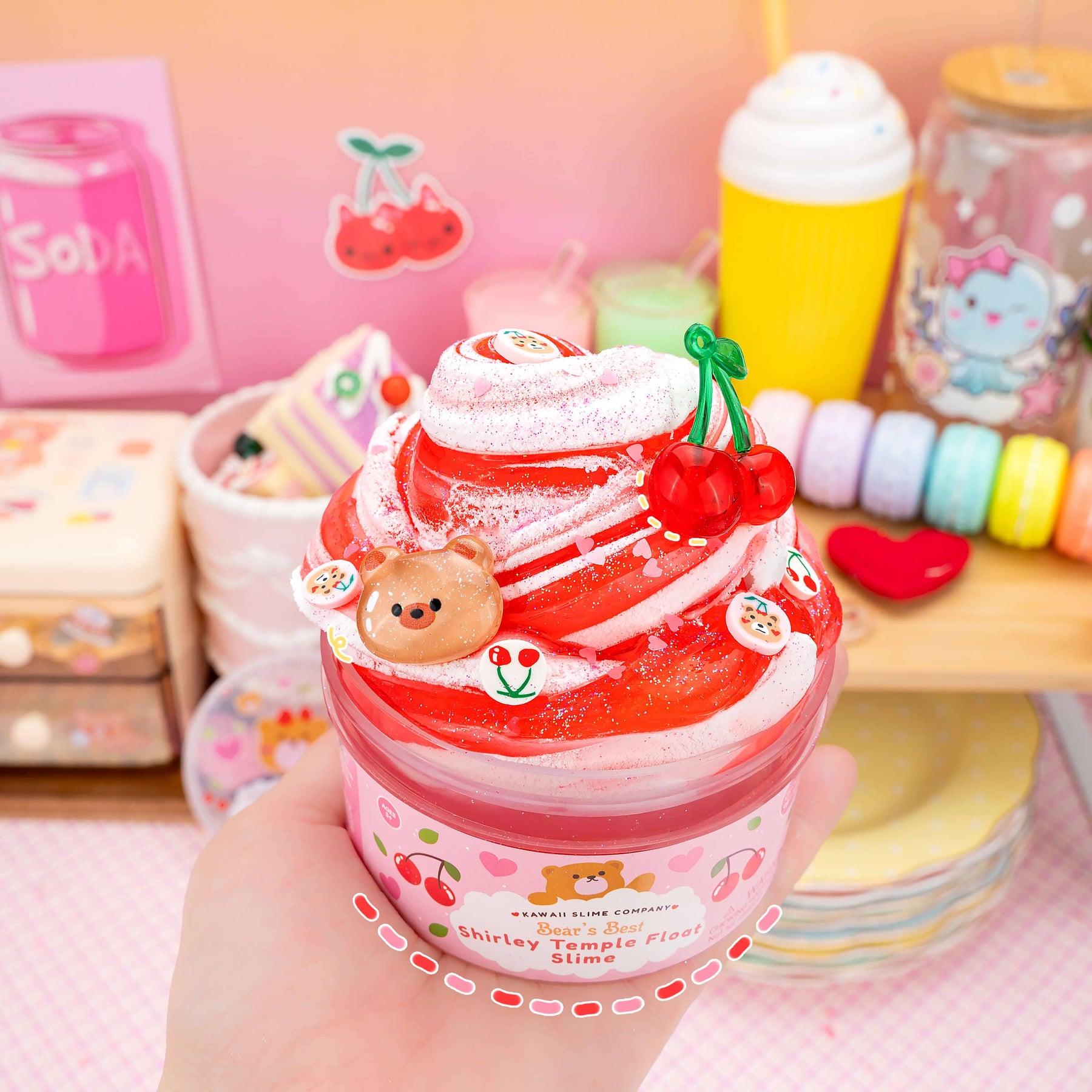 Kawaii Slime Company Toys Bears Best Shirley Temple Float 2 Slimes In 1 (4pcs/case) 857488008598 BEABESSHI_9456