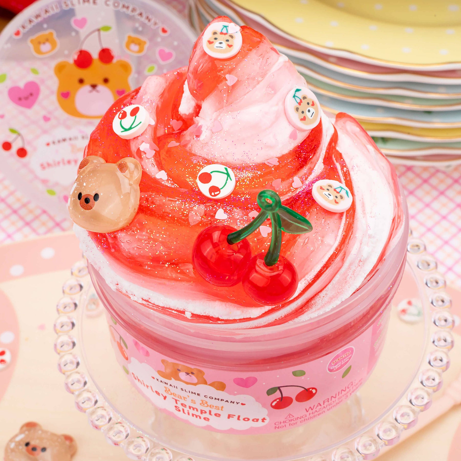 Kawaii Slime Company Toys Bears Best Shirley Temple Float 2 Slimes In 1 (4pcs/case) 857488008598 BEABESSHI_9456