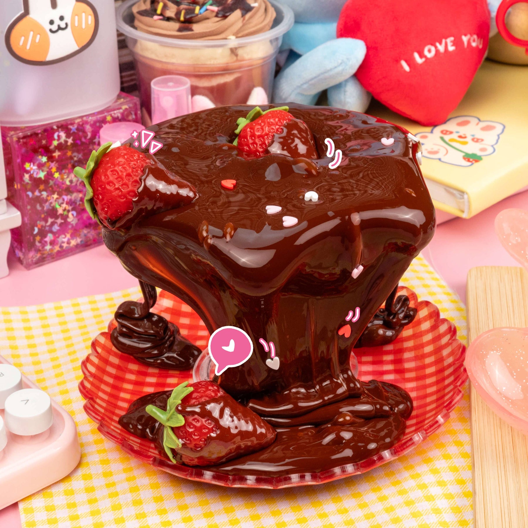 Kawaii Slime Company Toys Chocolate Covered Strawberries Glossy Slime 857488008642 CHOCOVSTR_9027