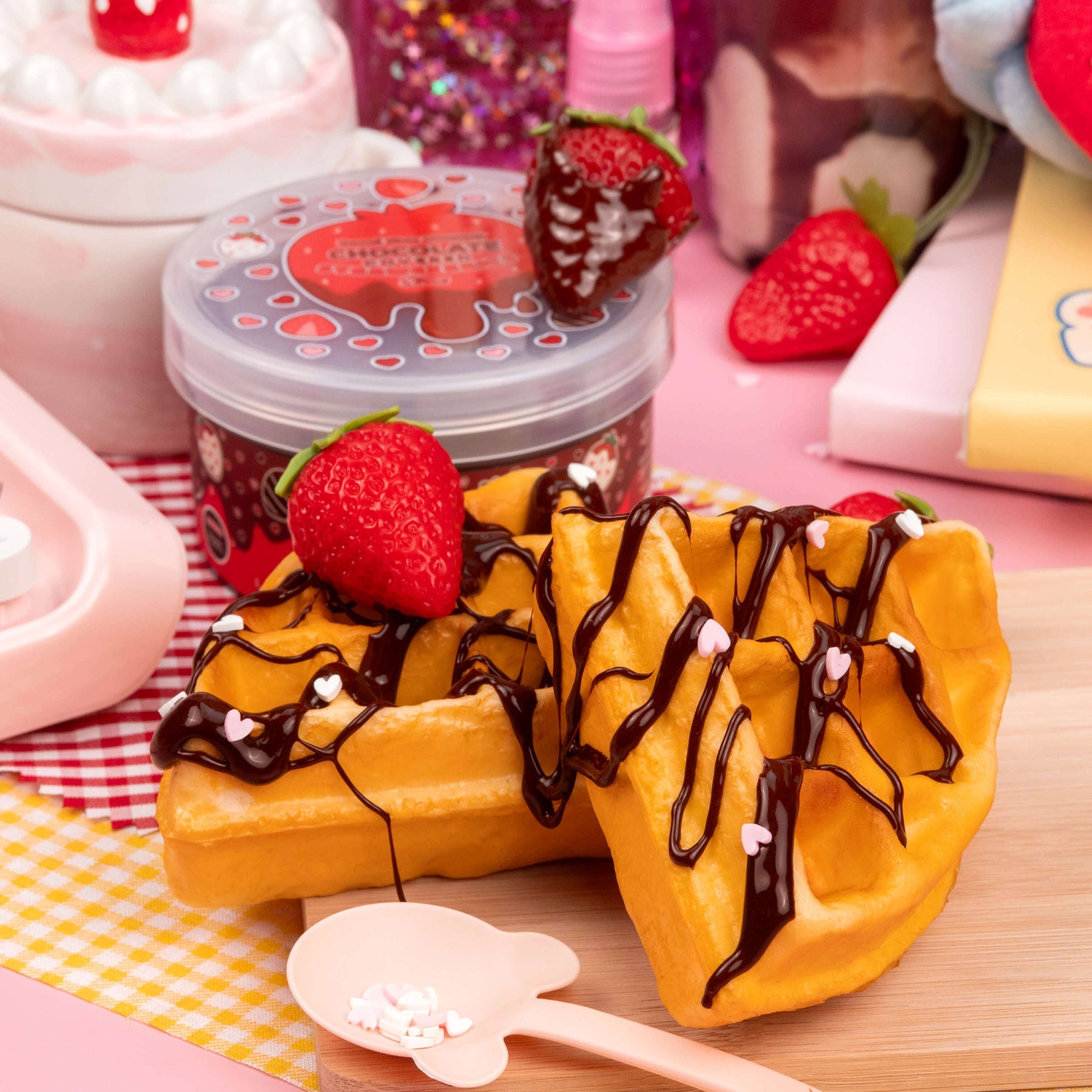 Kawaii Slime Company Toys Chocolate Covered Strawberries Glossy Slime 857488008642 CHOCOVSTR_9027