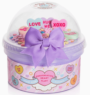 Kawaii Slime Company Toys Conversation Heart Fluff Signature Dome Slime 857488008659 CONHEAFLU_8117
