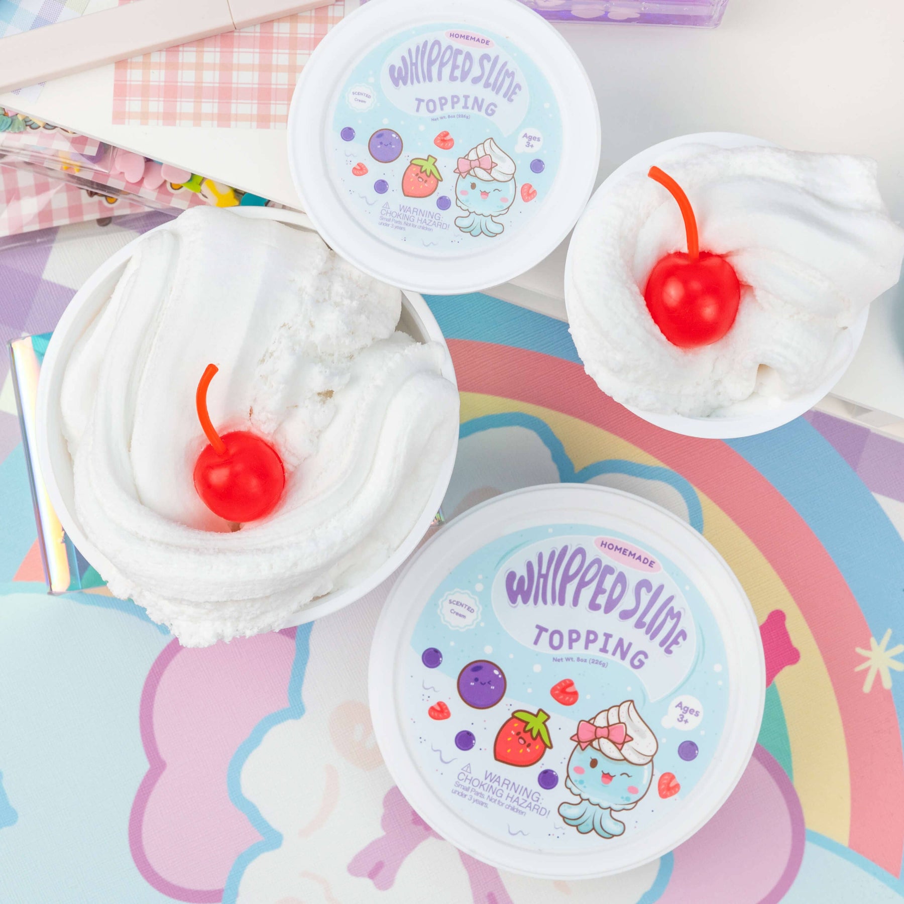 Kawaii Slime Company Toys Cool & Slimey Whipped Topping 8 oz (4pcs/case) 810154370108 COOSLIWHI_4709_ZTB