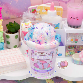 Kawaii Slime Company Toys Cotton Candy Scented Ice Cream Pint Slime (5pcs/case) 810154371112 COTCANSCE_1047