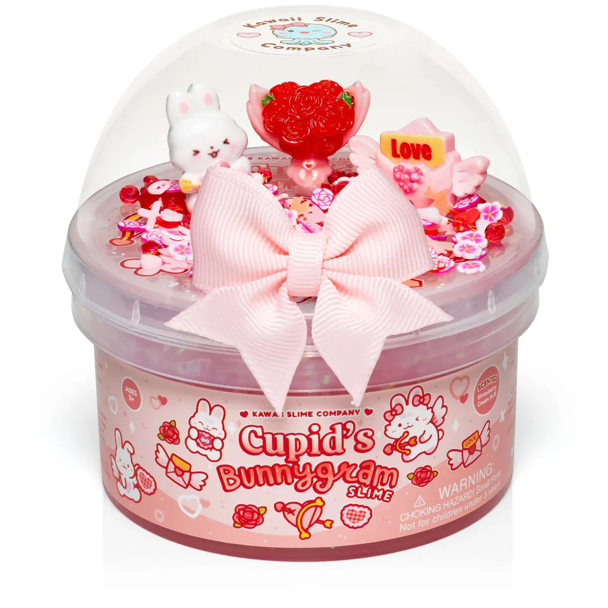 Kawaii Slime Company Toys > Fidget Toys Cupid's Bunnygram Signature Dome™ Slime 810154377091 CUBUSI_2673