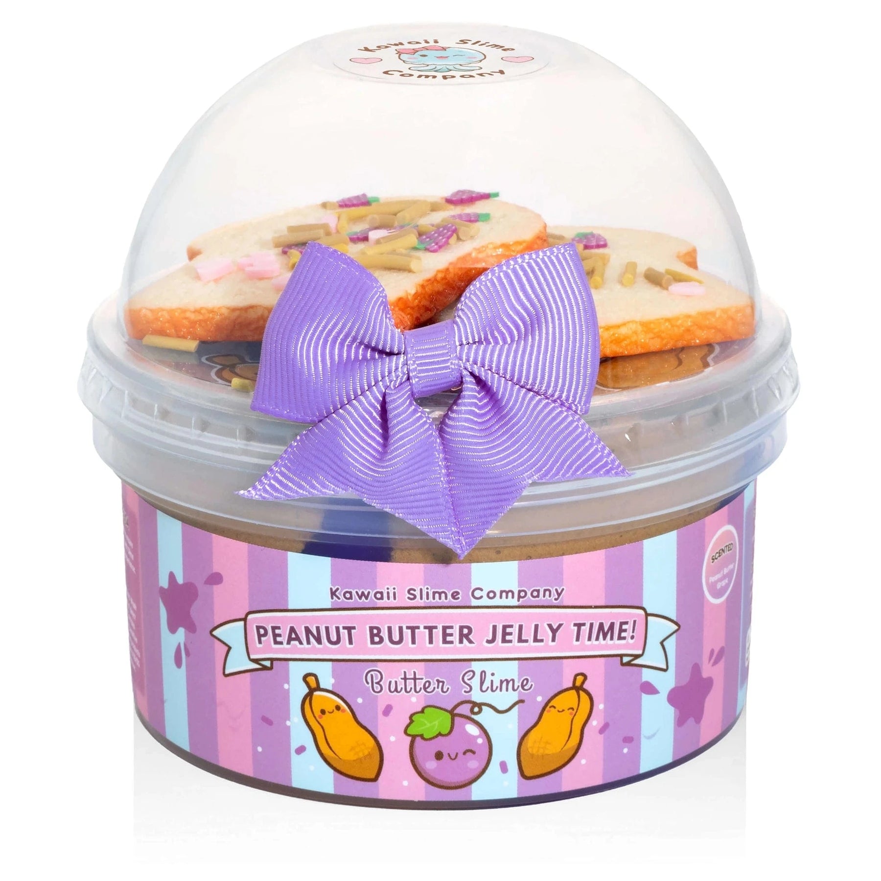 Kawaii Slime Company Toys > Fidget Toys Kawaii Slime: 2-in-1 Slime - Peanut Butter Jelly Time, Grape 810154370924 PEABUTJEL_8922