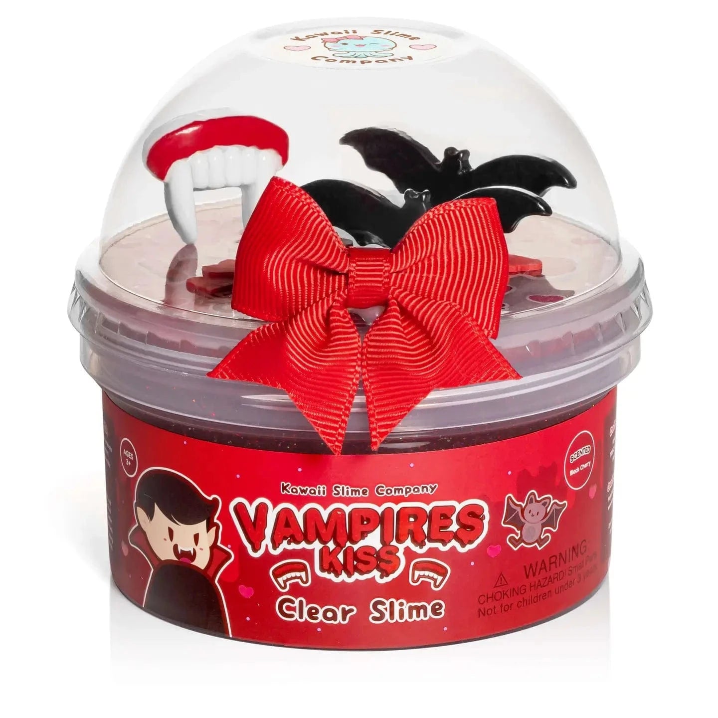 Kawaii Slime Company Toys > Fidget Toys Kawaii Slime: Clear Slime - Vampire's Kiss 5729201778861 VAMKISCLE_9206
