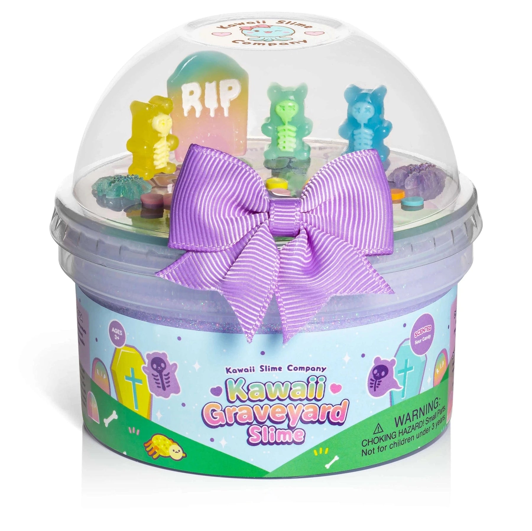Kawaii Slime Company Toys > Fidget Toys Kawaii Slime: Cloud Creme Slime - Graveyard 810154371006 KAWGRASLI_9204