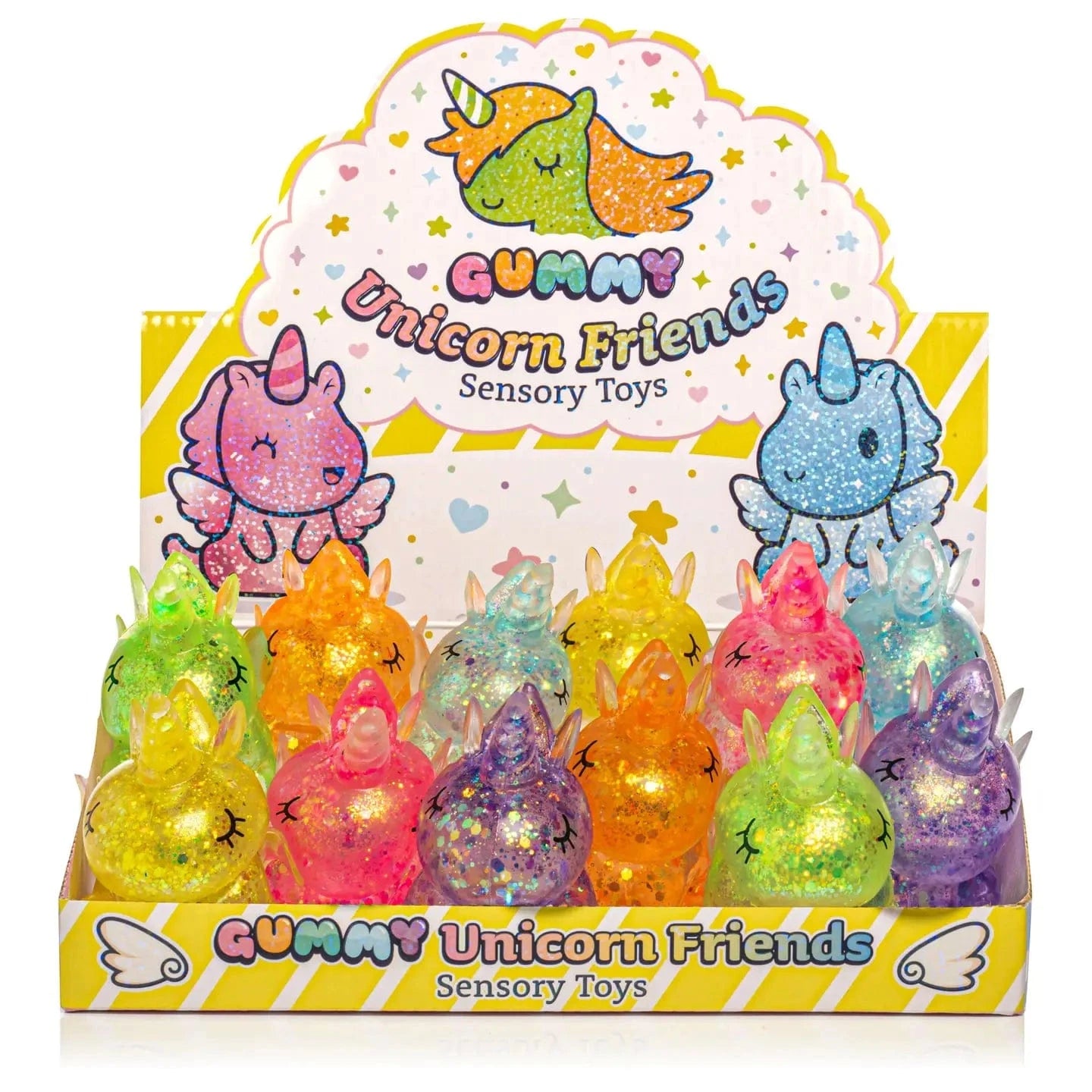 Kawaii Slime Company Toys > Fidget Toys Kawaii Slime: Sensory Squishy Toy - Gummy Unicorn Friends 810154370054 GUMUNIFRI_9513