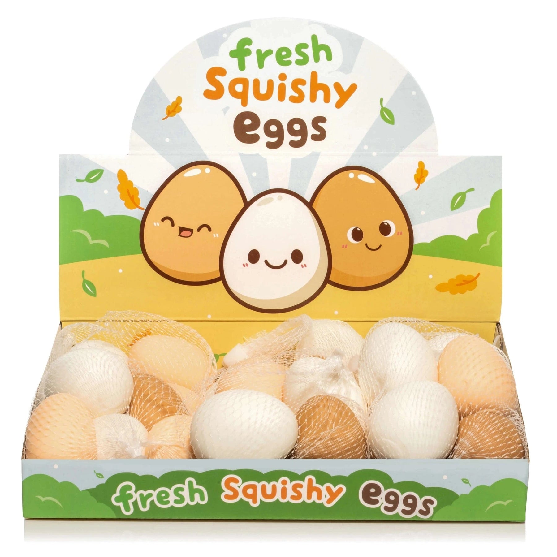 Kawaii Slime Company Toys > Fidget Toys Kawaii Slime: Sensory Toy - Fresh Squishy Eggs 857488008338 FRESQUEGG_8979