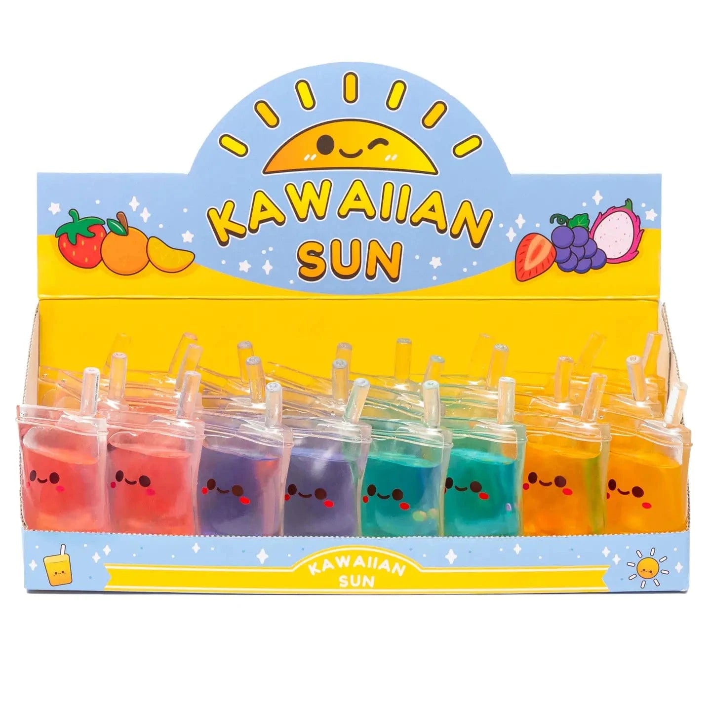 Kawaii Slime Company Toys > Fidget Toys Kawaii Slime: Squishy Sensory Toy - Kawaiian Sun Fruit Juice 810154371297 KAWSUNFRU_9126