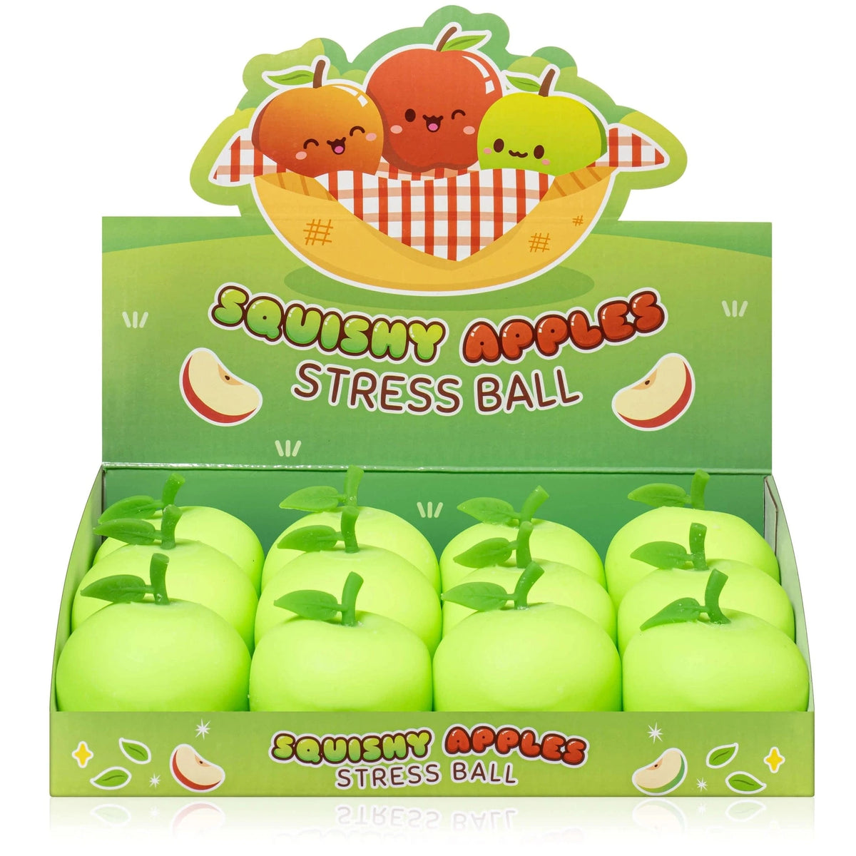 Kawaii Slime Company Toys > Fidget Toys Kawaii Slime: Squishy Stress Ball - Green Apple