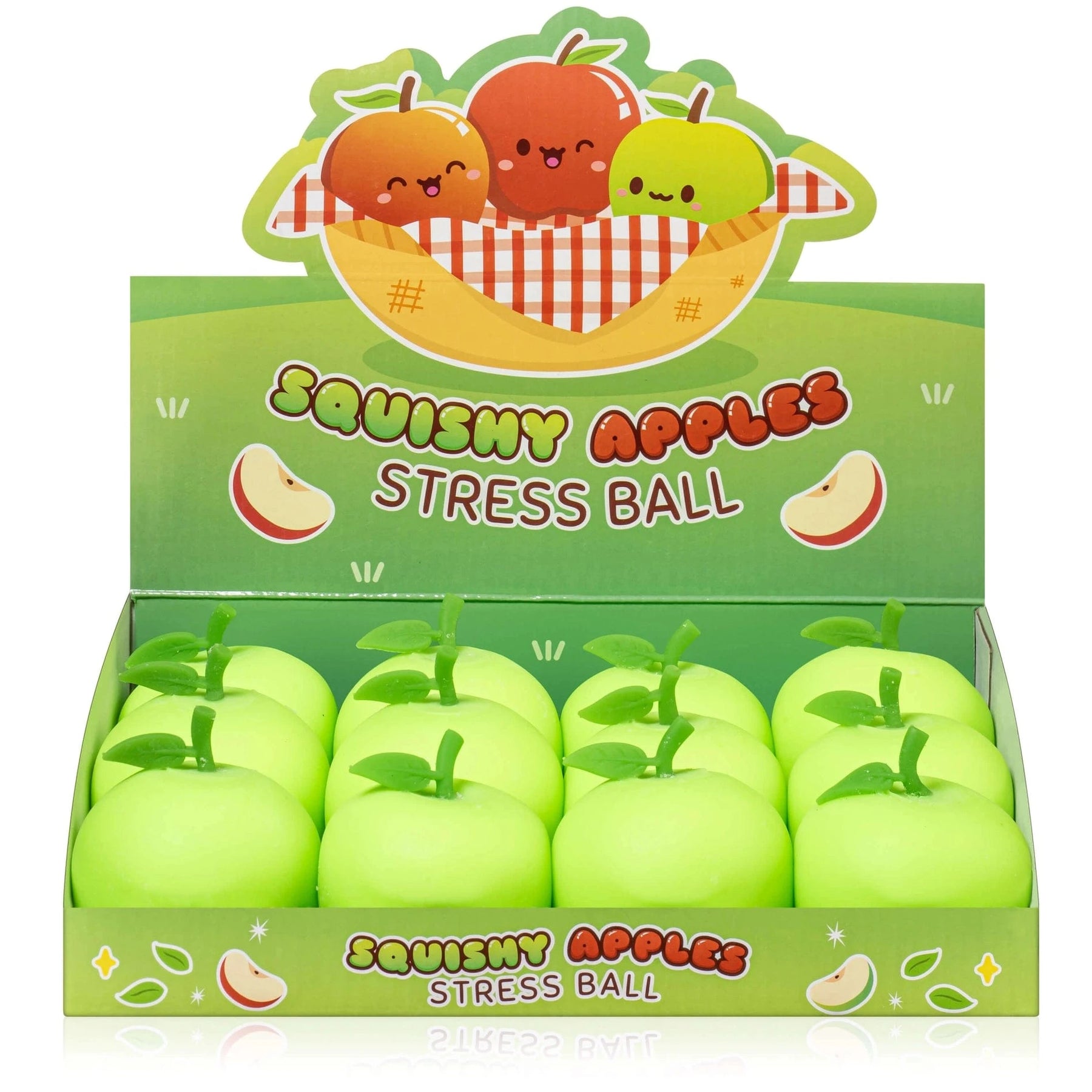 Kawaii Slime Company Toys > Fidget Toys Kawaii Slime: Squishy Stress Ball - Green Apple