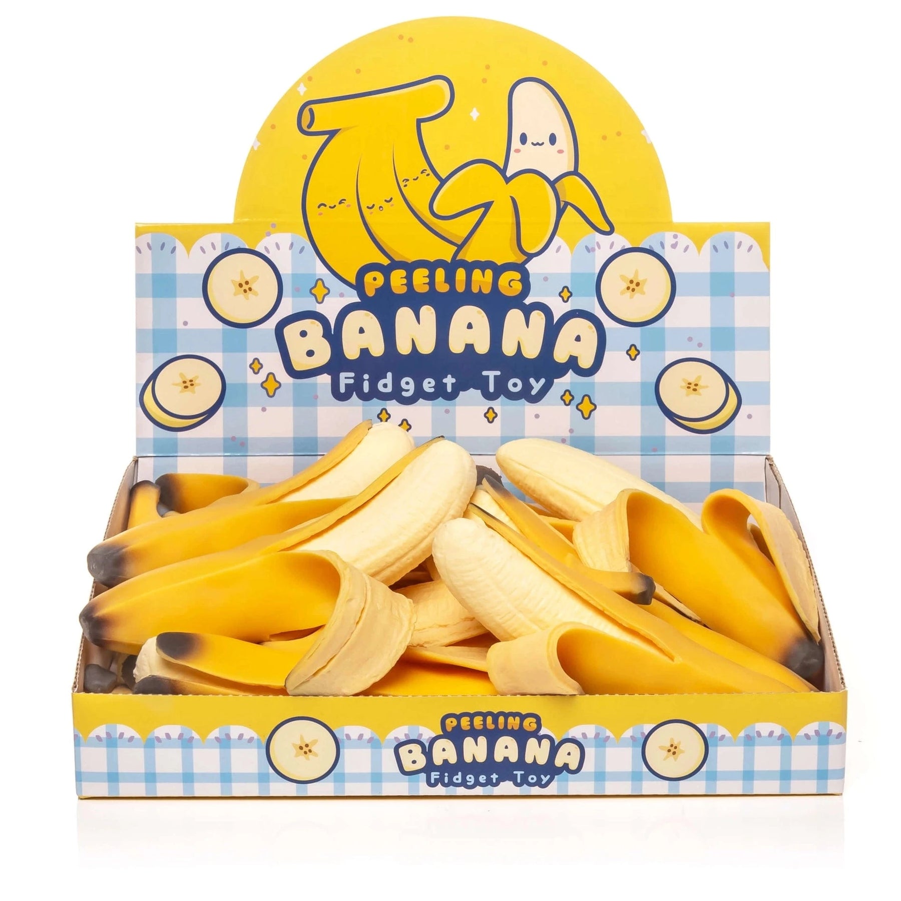 Kawaii Slime Company Toys > Fidget Toys Kawaii Slime: Squishy Stress Toy - Peeling Banana 810154370528 BANSQU_7993