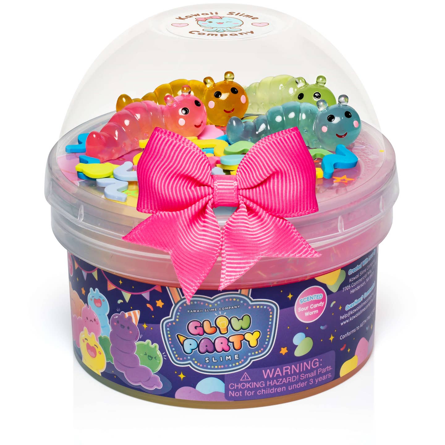 Kawaii Slime Company Toys Glow Party Signature Dome™ Slime 810154376643 GLPASL_2382