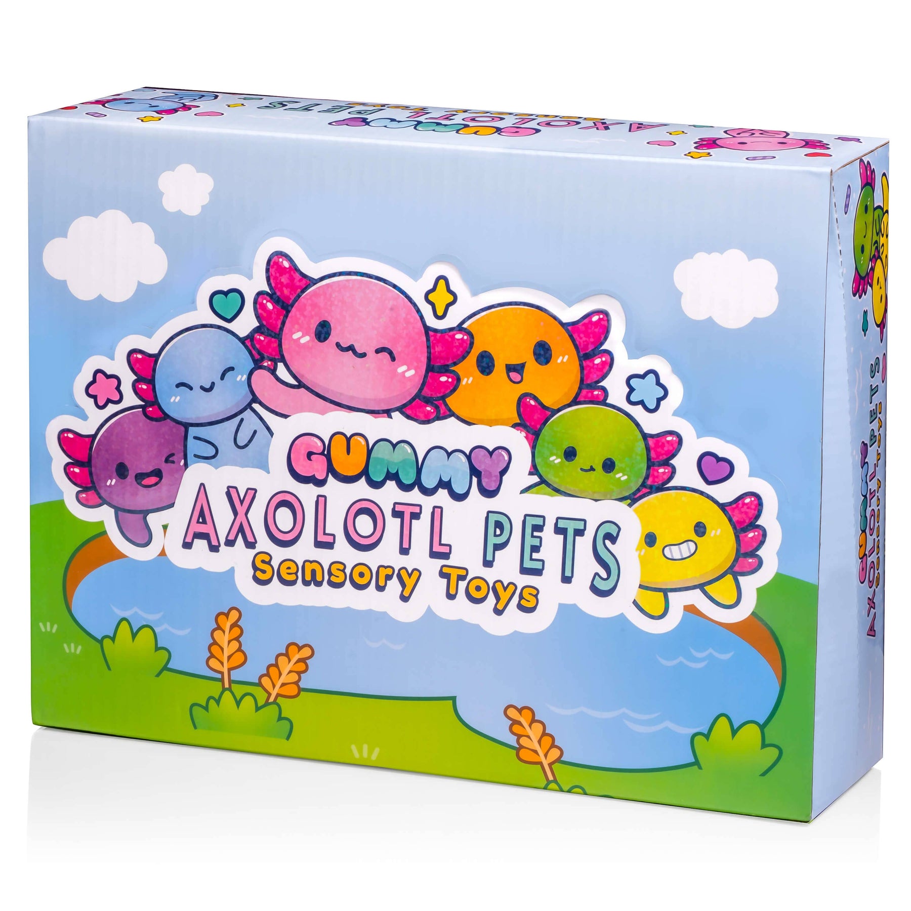 Kawaii Slime Company Toys Gummy Axolotl Pets Sensory Squishy Toy (12pcs/case) 810154370030 GUMAXOPET_9490