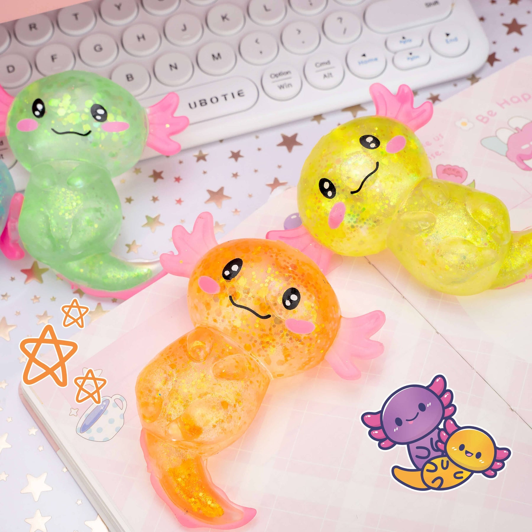 Kawaii Slime Company Toys Gummy Axolotl Pets Sensory Squishy Toy (12pcs/case) 810154370030 GUMAXOPET_9490