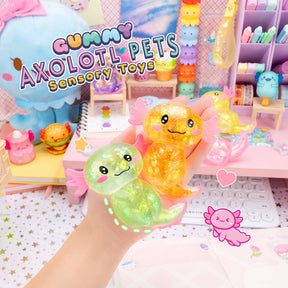 Kawaii Slime Company Toys Gummy Axolotl Pets Sensory Squishy Toy (12pcs/case) 810154370030 GUMAXOPET_9490