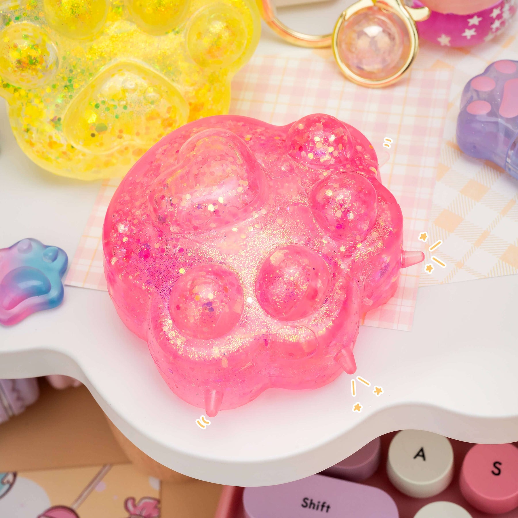 Kawaii Slime Company Toys Gummy Kitty Paws Squishy Sensory Toy (12pcs/case) 810154370047 GUMKITPAW_9489