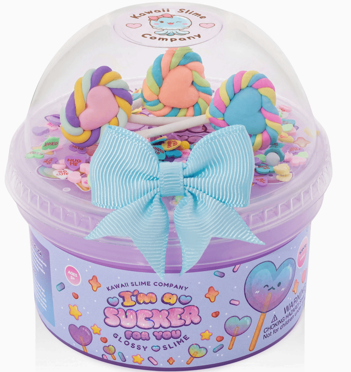 Kawaii Slime Company Toys I'm A Sucker For You Glossy Signature Dome Slime 810154373567 IMASUC_1378