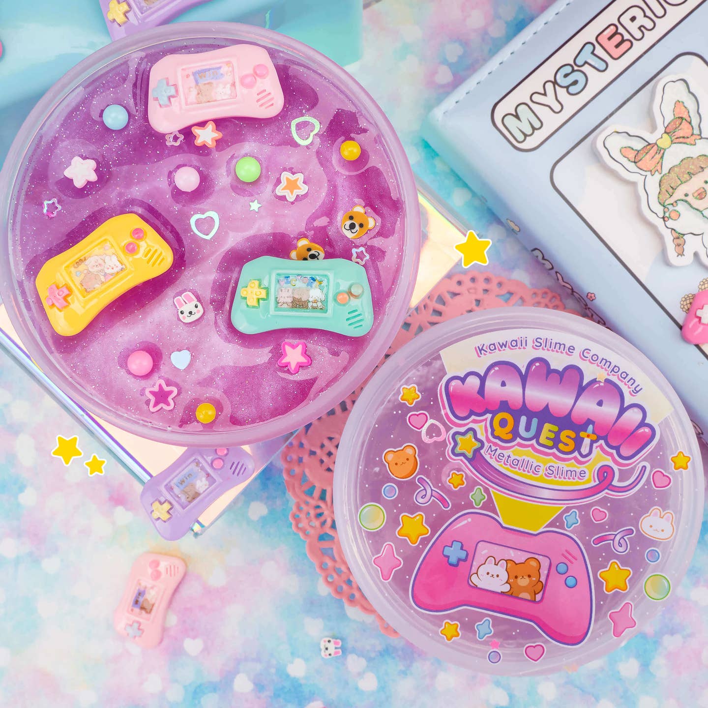 Kawaii Slime Company Toys Kawaii Quest Metallic Signature Dome™ Slime 810154374045 KAWQUEMET_1471