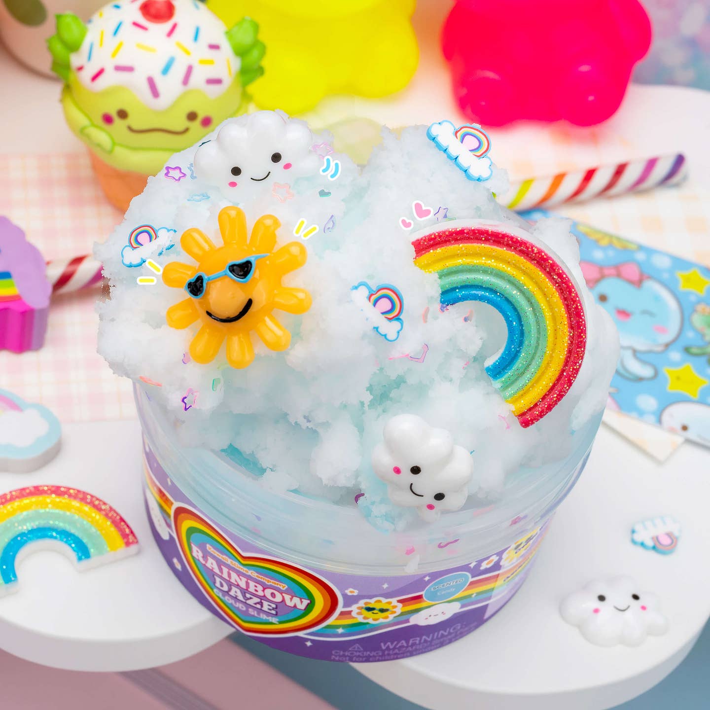 Kawaii Slime Company Toys Rainbow Daze Cloud Signature Dome™ Slime 810154371037 RAIDAZCLO_9125