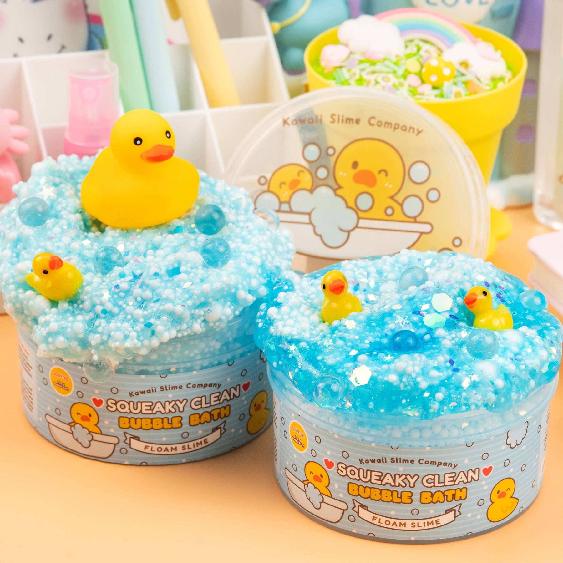 Kawaii Slime Company Toys Squeaky Clean Bubble Bath Floam Slime (4pcs/case) 810154370979 SQUCLEDUC_6313