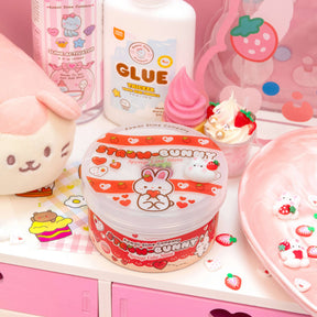 Kawaii Slime Company Toys Straw-Bunny Sponge Cake Cloud Creme Signature Dome™ Slime (4pcs/case) 810154370269 STRSPOCAK_9039