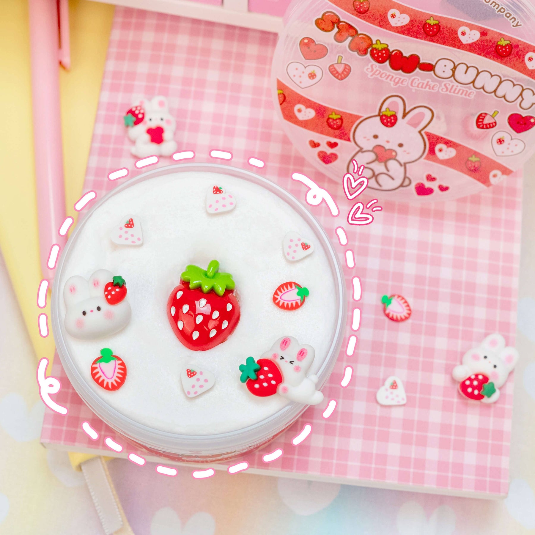 Kawaii Slime Company Toys Straw-Bunny Sponge Cake Cloud Creme Signature Dome™ Slime (4pcs/case) 810154370269 STRSPOCAK_9039