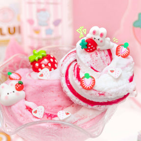 Kawaii Slime Company Toys Straw-Bunny Sponge Cake Cloud Creme Signature Dome™ Slime (4pcs/case) 810154370269 STRSPOCAK_9039
