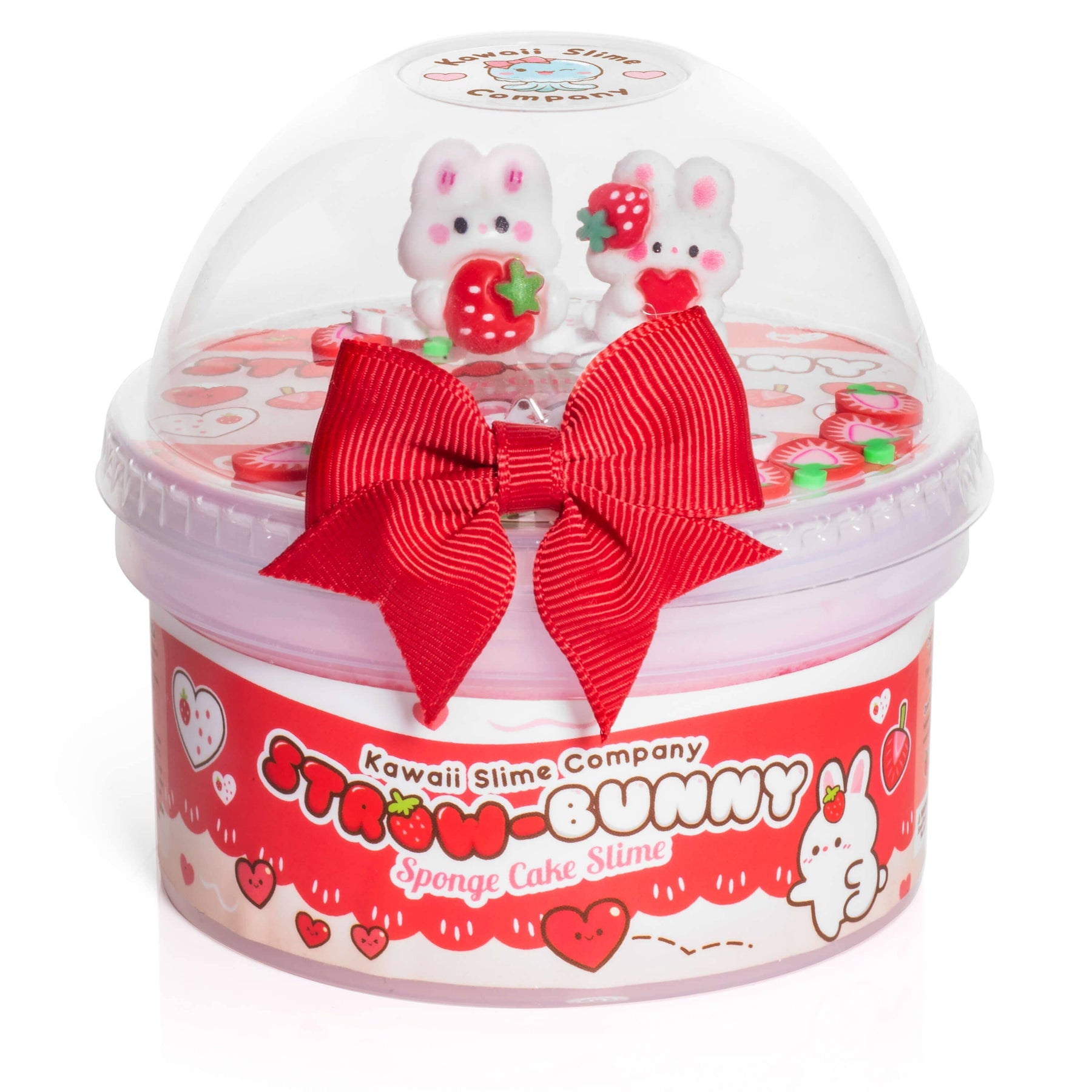 Kawaii Slime Company Toys Straw-Bunny Sponge Cake Cloud Creme Signature Dome™ Slime (4pcs/case) 810154370269 STRSPOCAK_9039