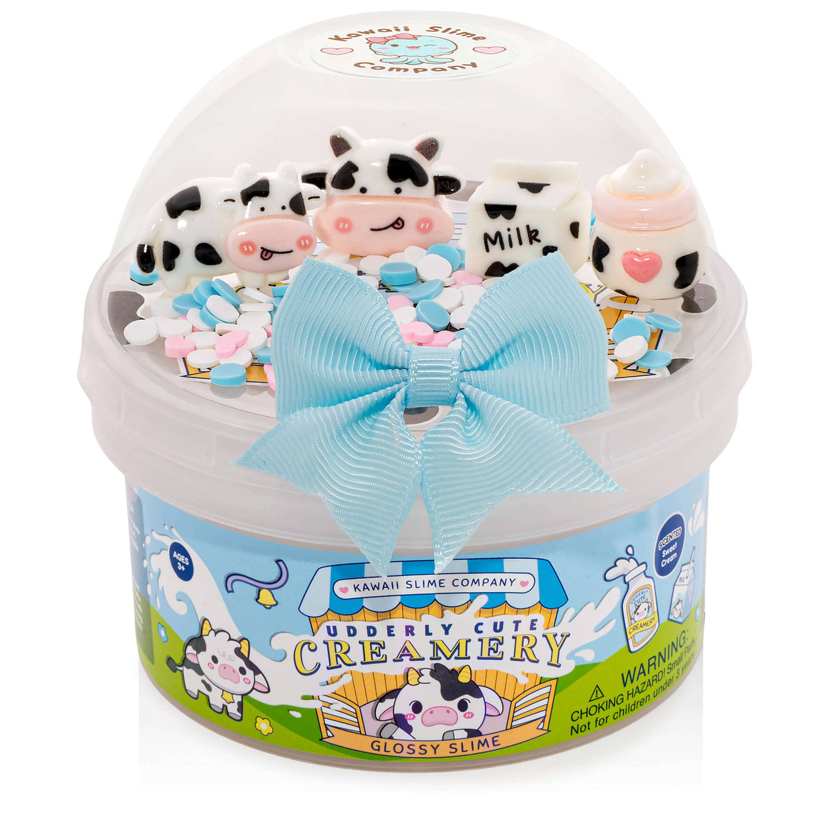Kawaii Slime Company Toys Udderly Cute Creamery Glossy Signature Dome™ Slime (4pcs/case) 810154376032 UDDCUTCRE_1594