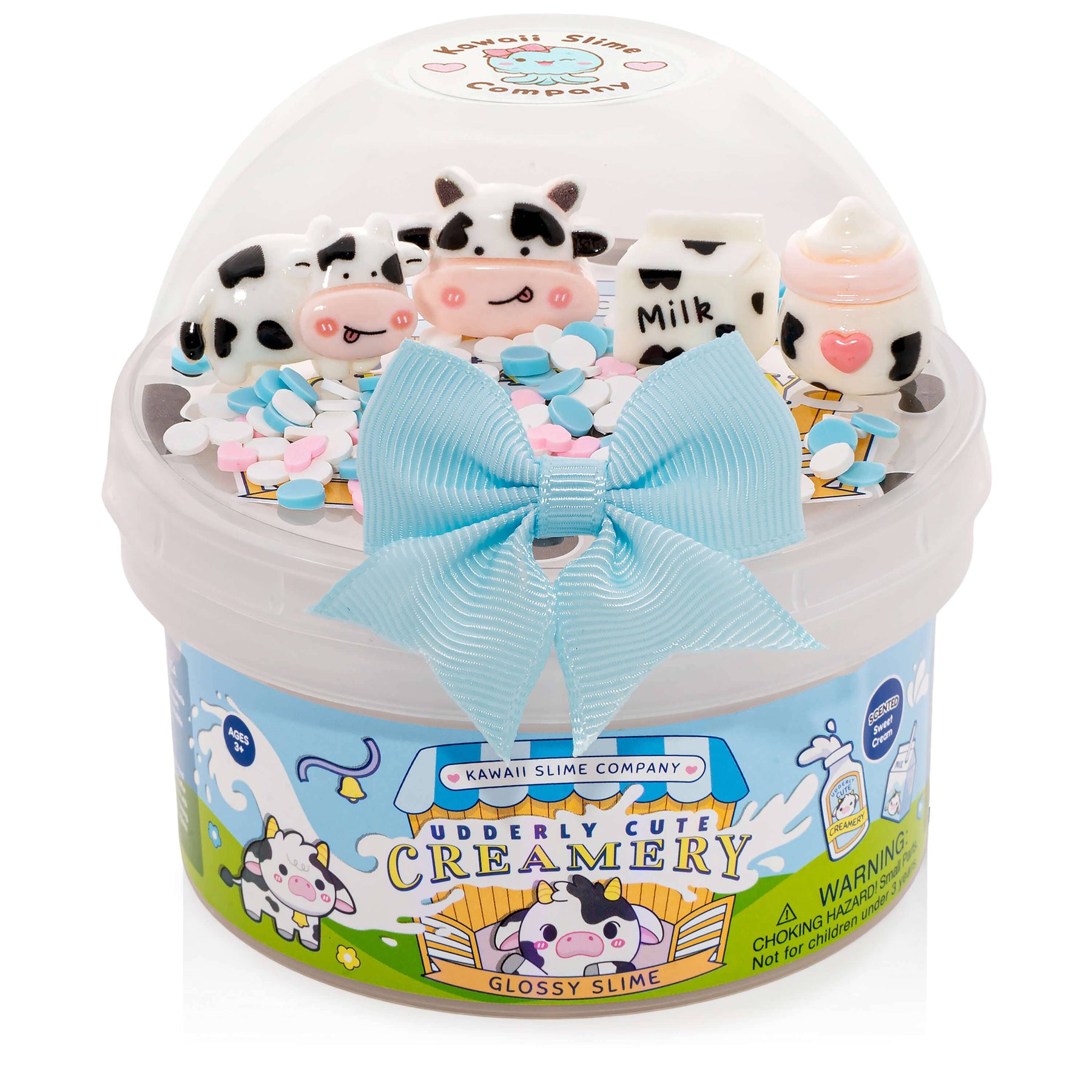 Kawaii Slime Company Toys Udderly Cute Creamery Glossy Signature Dome™ Slime (4pcs/case) 810154376032 UDDCUTCRE_1594