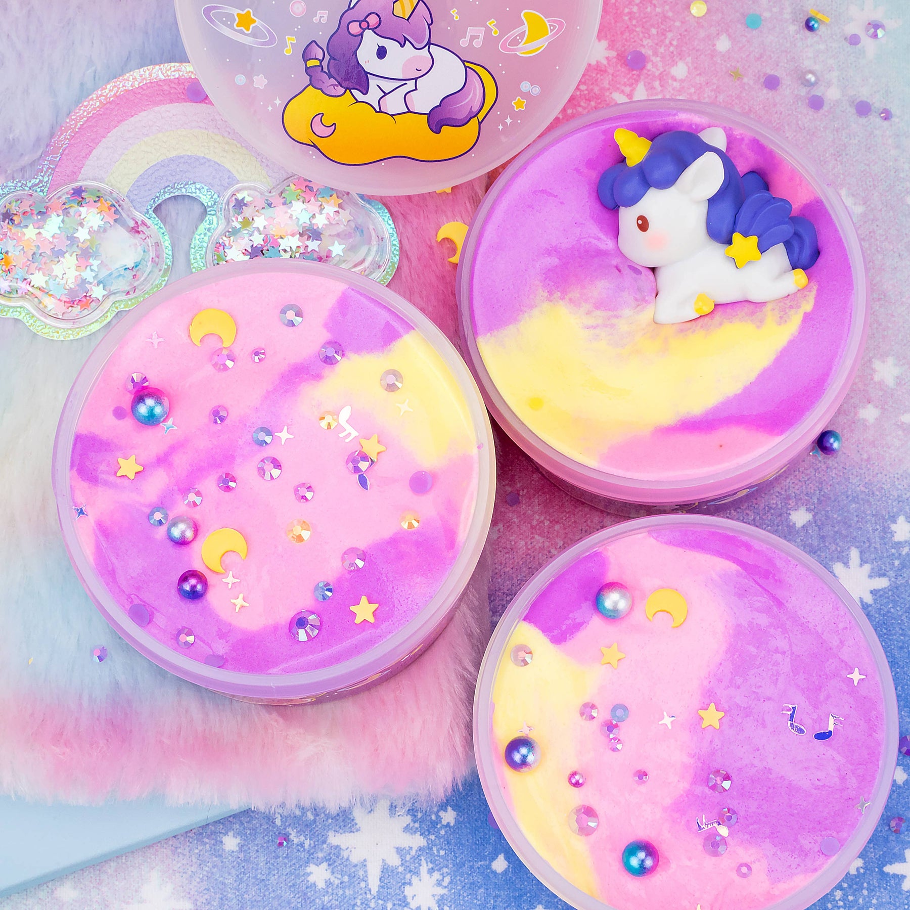 Kawaii Slime Company Toys Unicorn Tales Moonlit Melody Butter Slime (4pcs/case) 810154375233 UNITAL_1513