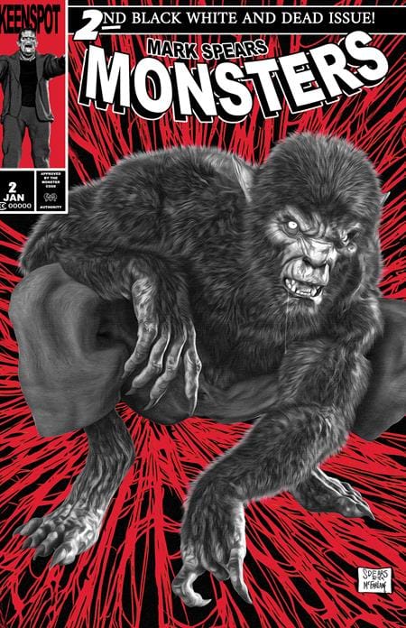 MARK SPEARS MONSTERS #2 4TH PTG BLACK WHITE & DEAD - BUNDLE (Release Date: 01/06/2027)