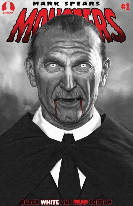 Keenspot Entertainment Comic Books > Incentives MARK SPEARS MONSTERS #1 7TH PTG BLACK WHITE & DEAD EDITION CVR E INC 1:25 MARK SPEARS HUNGRY FOR BLOOD VAR (Release Date: 09/16/2026) 60283502299000157 0726EX8025