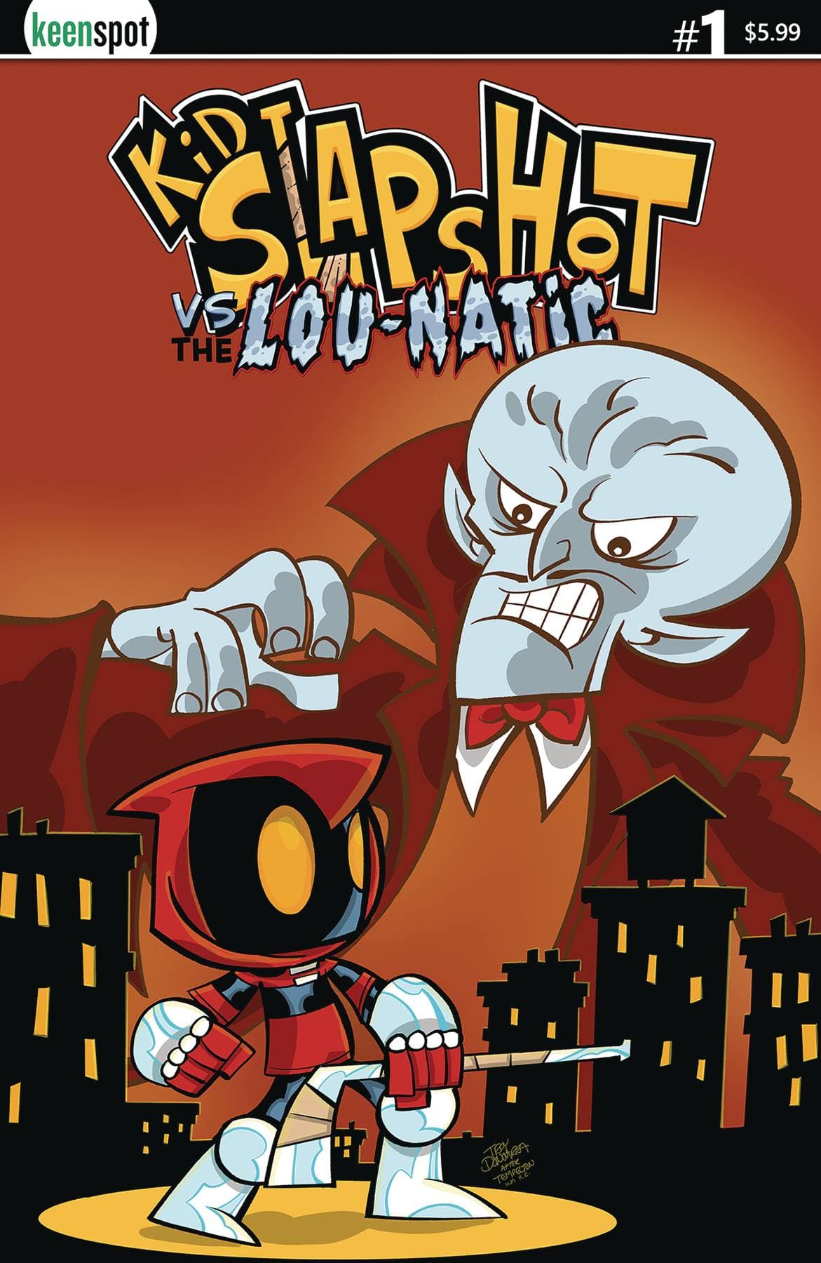 Keenspot Entertainment Comic Books KID SLAPSHOT VS LOU NATIC CVR F TONY DONGARRA 70712974133200461 JUL231766