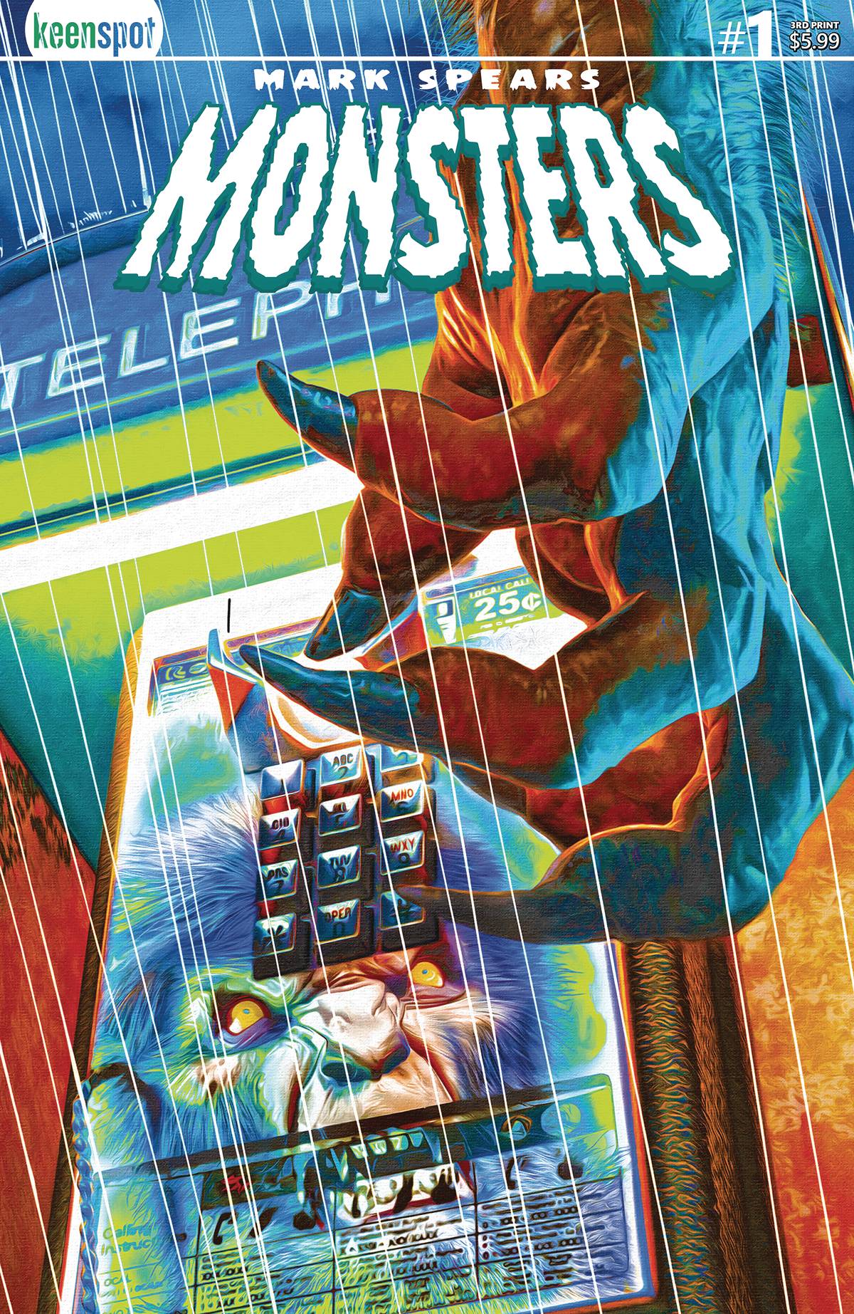 KEENSPOT ENTERTAINMENT Comic Books MARK SPEARS MONSTERS #1 3RD PTG CVR A TELEPHONE LINE 60283502299001013