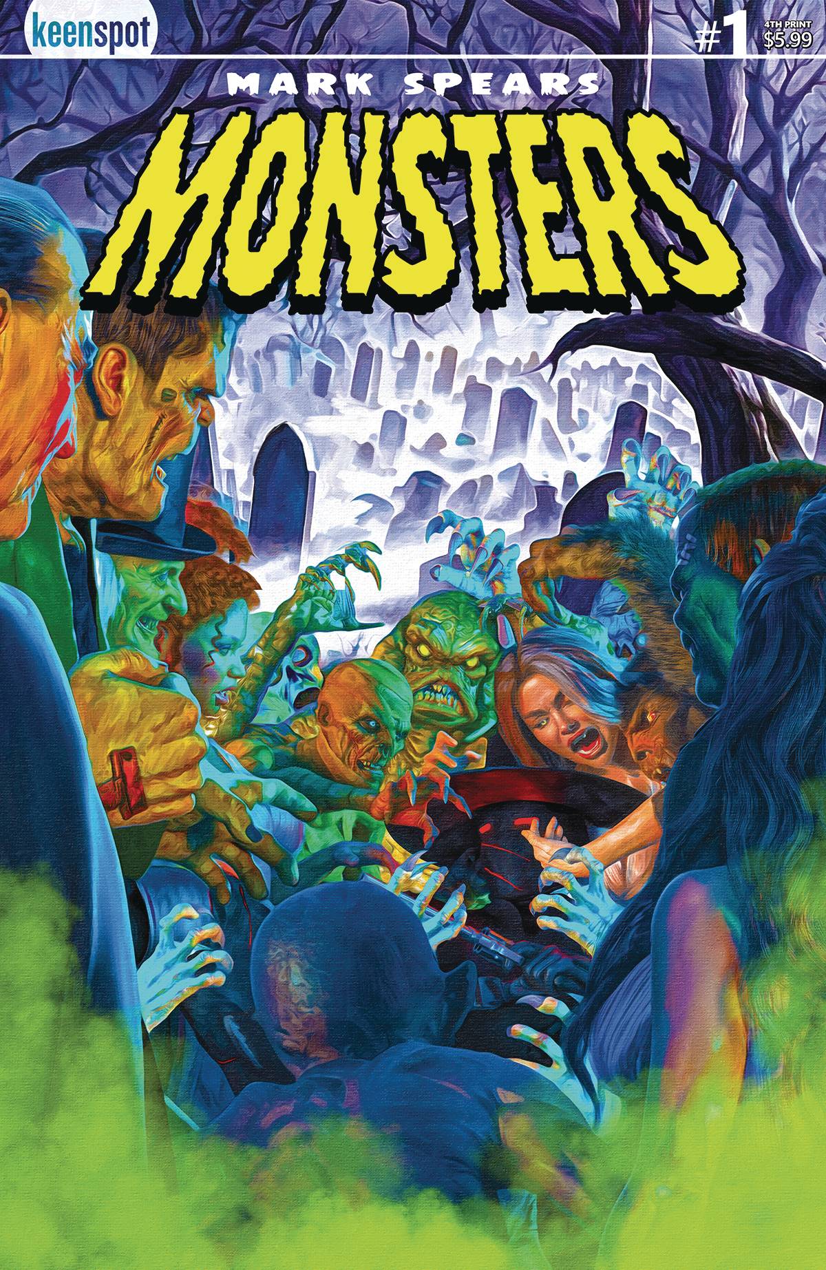 Keenspot Entertainment Comic Books MARK SPEARS MONSTERS #1 4TH PTG CVR A GRAVEYARD 60283502299001014 NOV247655