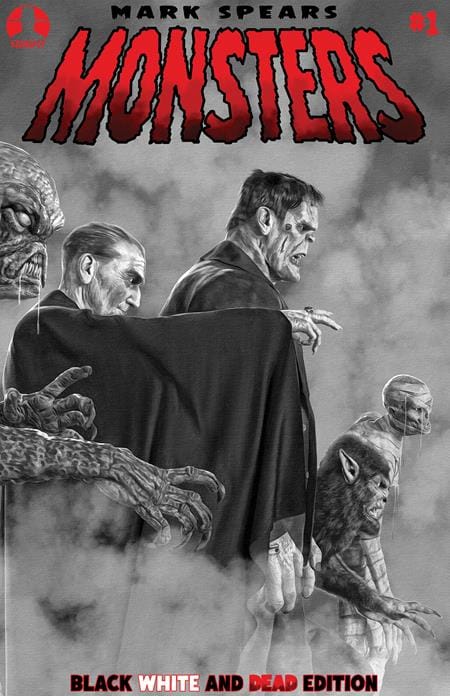 Keenspot Entertainment Comic Books MARK SPEARS MONSTERS #1 7TH PTG BLACK WHITE & DEAD EDITION CVR A MARK SPEARS BLOOD SEEKERS (Release Date: 09/16/2026) 60283502299000117 0726EX8021